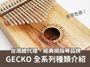 GECKO拇指琴/卡林巴琴介紹：溫潤音色搭配完美共鳴的拇指琴